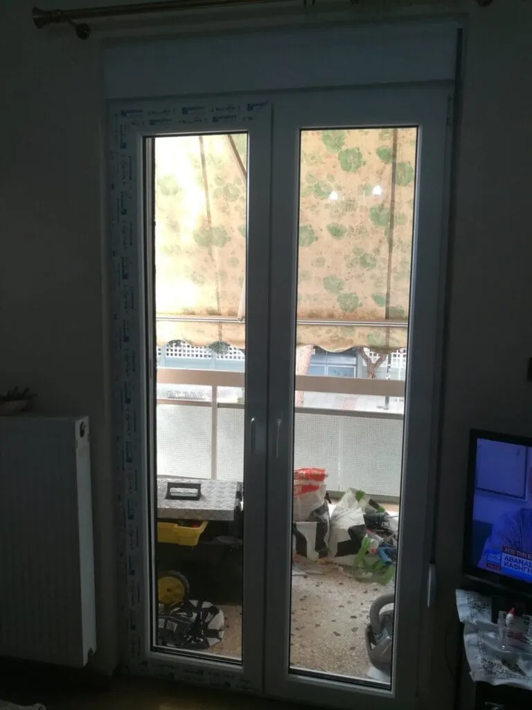 μπαλκονόπορτες pvc τεχνοπαν